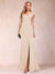 Sheath/Column V-Neck Ruched Mother of the Bride Dresses with Appliques & Split Side