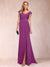 Sheath/Column V-Neck Ruched Mother of the Bride Dresses with Appliques & Split Side