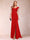 Sheath/Column V-Neck Ruched Mother of the Bride Dresses with Appliques & Split Side