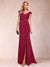 Sheath/Column V-Neck Ruched Mother of the Bride Dresses with Appliques & Split Side