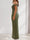 Sheath/Column Off-the-Shoulder Sleeveless Ruched Floor-Length Evening Dresses with Bow(s)