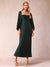 Sheath/Column Sweetheart Ruched Long Sleeves Elegant Mother of the Bride Dresses