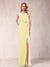 Sheath/Column V-Neck Sleeveless Ruched Mother of the Bride Dresses with Split Side & Bow(s)