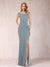 Sheath/Column V-Neck Sleeveless Ruched Mother of the Bride Dresses with Split Side & Bow(s)