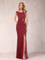Sheath/Column V-Neck Sleeveless Ruched Mother of the Bride Dresses with Split Side & Bow(s)