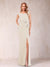 Sheath/Column V-Neck Sleeveless Ruched Mother of the Bride Dresses with Split Side & Bow(s)