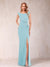 Sheath/Column V-Neck Sleeveless Ruched Mother of the Bride Dresses with Split Side & Bow(s)