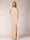Sheath/Column V-Neck Sleeveless Ruched Mother of the Bride Dresses with Split Side & Bow(s)