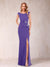 Sheath/Column V-Neck Sleeveless Ruched Mother of the Bride Dresses with Split Side & Bow(s)