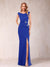 Sheath/Column V-Neck Sleeveless Ruched Mother of the Bride Dresses with Split Side & Bow(s)