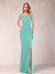 Sheath/Column V-Neck Sleeveless Ruched Mother of the Bride Dresses with Split Side & Bow(s)