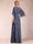 A-Line/Princess Scoop Half Sleeves Mother of the Bride Dresses with Ruffles & Beading