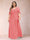 A-Line/Princess Scoop Half Sleeves Plus Size Mother of the Bride Dresses with Appliques & Ruffles
