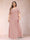 A-Line/Princess Scoop Half Sleeves Plus Size Mother of the Bride Dresses with Appliques & Ruffles