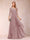 A-Line/Princess Scoop 3/4 Sleeves Chiffon Mother of the Bride Dresses with Appliques & Ruffles