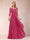 A-Line/Princess Scoop 3/4 Sleeves Chiffon Mother of the Bride Dresses with Appliques & Ruffles