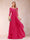 A-Line/Princess Scoop 3/4 Sleeves Chiffon Mother of the Bride Dresses with Appliques & Ruffles