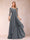 A-Line/Princess Scoop 3/4 Sleeves Chiffon Mother of the Bride Dresses with Appliques & Ruffles
