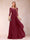 A-Line/Princess Scoop 3/4 Sleeves Chiffon Mother of the Bride Dresses with Appliques & Ruffles