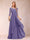 A-Line/Princess Scoop 3/4 Sleeves Chiffon Mother of the Bride Dresses with Appliques & Ruffles