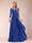 A-Line/Princess Scoop 3/4 Sleeves Chiffon Mother of the Bride Dresses with Appliques & Ruffles