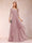 A-Line/Princess Scoop 3/4 Sleeves Chiffon Mother of the Bride Dresses with Appliques & Ruffles