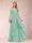 A-Line/Princess Scoop 3/4 Sleeves Chiffon Mother of the Bride Dresses with Appliques & Ruffles