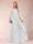 A-Line/Princess Scoop 3/4 Sleeves Chiffon Mother of the Bride Dresses with Appliques & Ruffles