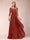 A-Line/Princess Scoop 3/4 Sleeves Chiffon Mother of the Bride Dresses with Appliques & Ruffles
