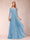 A-Line/Princess Scoop 3/4 Sleeves Chiffon Mother of the Bride Dresses with Appliques & Ruffles