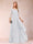 A-Line/Princess Scoop 3/4 Sleeves Chiffon Mother of the Bride Dresses with Appliques & Ruffles