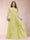 A-Line/Princess Scoop 3/4 Sleeves Chiffon Plus Size Mother of the Bride Dresses with Appliques & Ruffles