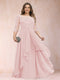 A-Line/Princess Scoop 3/4 Sleeves Chiffon Plus Size Mother of the Bride Dresses with Appliques & Ruffles