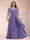 A-Line/Princess Scoop 3/4 Sleeves Chiffon Plus Size Mother of the Bride Dresses with Appliques & Ruffles
