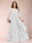 A-Line/Princess Scoop 3/4 Sleeves Chiffon Plus Size Mother of the Bride Dresses with Appliques & Ruffles