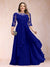A-Line/Princess Scoop 3/4 Sleeves Chiffon Plus Size Mother of the Bride Dresses with Appliques & Ruffles