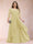 A-Line/Princess Scoop 3/4 Sleeves Chiffon Plus Size Mother of the Bride Dresses with Appliques & Ruffles