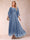 A-Line/Princess Scoop 3/4 Sleeves Ankle-Length Mother of the Bride Dresses with Appliques