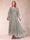A-Line/Princess Scoop 3/4 Sleeves Ankle-Length Mother of the Bride Dresses with Appliques