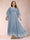 A-Line/Princess Scoop 3/4 Sleeves Ankle-Length Plus Size Mother of the Bride Dresses with Appliques