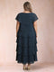 A-Line/Princess Scoop Short Sleeves Plus Size Mother of the Bride Dresses with Ruffles