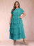 A-Line/Princess Scoop Short Sleeves Plus Size Mother of the Bride Dresses with Ruffles