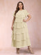 A-Line/Princess Scoop Short Sleeves Plus Size Mother of the Bride Dresses with Ruffles