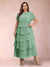 A-Line/Princess Scoop Short Sleeves Plus Size Mother of the Bride Dresses with Ruffles