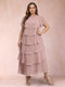 A-Line/Princess Scoop Short Sleeves Plus Size Mother of the Bride Dresses with Ruffles