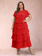 A-Line/Princess Scoop Short Sleeves Plus Size Mother of the Bride Dresses with Ruffles