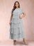 A-Line/Princess Scoop Short Sleeves Plus Size Mother of the Bride Dresses with Ruffles