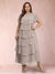 A-Line/Princess Scoop Short Sleeves Plus Size Mother of the Bride Dresses with Ruffles