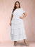 A-Line/Princess Scoop Short Sleeves Plus Size Mother of the Bride Dresses with Ruffles