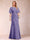 A-Line/Princess Scoop Black Chiffon Mother of the Bride Dresses with Appliques & Ruffles